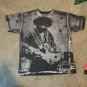 2006 Jimi Hendrix All Over Print Tee Shirt